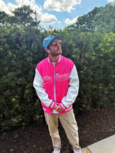 Load image into Gallery viewer, Broken Hearted Boys Club Varsity Letterman Jacket - Pink (PRESALE)