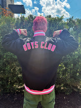 Load image into Gallery viewer, Broken Hearted Boys Club Varsity Letterman Jacket - Black (PRESALE)
