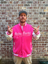 Load image into Gallery viewer, Broken Hearted Boys Club Varsity Letterman Jacket - Pink (PRESALE)
