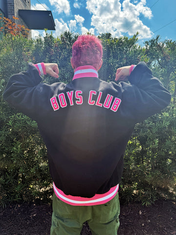 Broken Hearted Boys Club Varsity Letterman Jacket - Black (PRESALE)