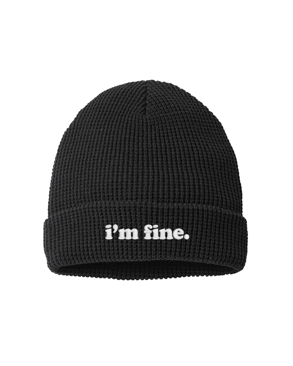 I'm fine Beanie - Black – Little Stranger