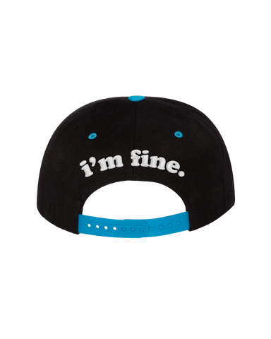 LS I'm Fine Puff-Tone Snapback - Black/Teal