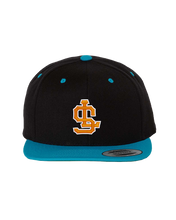 Load image into Gallery viewer, LS I&#39;m Fine Puff-Tone Snapback - Black/Teal
